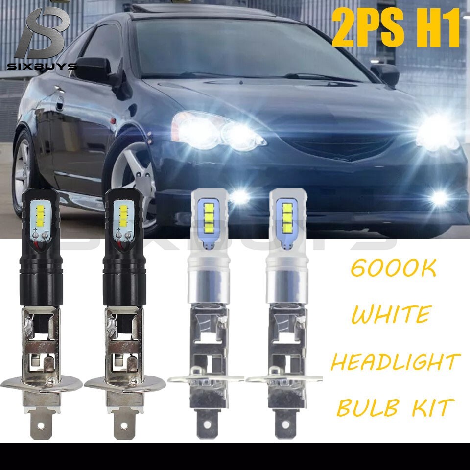2x H1 LED Headlight Bulbs Conversion Kit High Low Beam Super Bright 6000K White