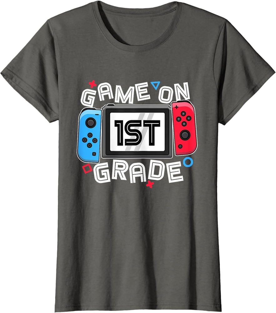 Back To School Game On 1st Grade Funny Gift Ladies' Crewneck T-Shirt