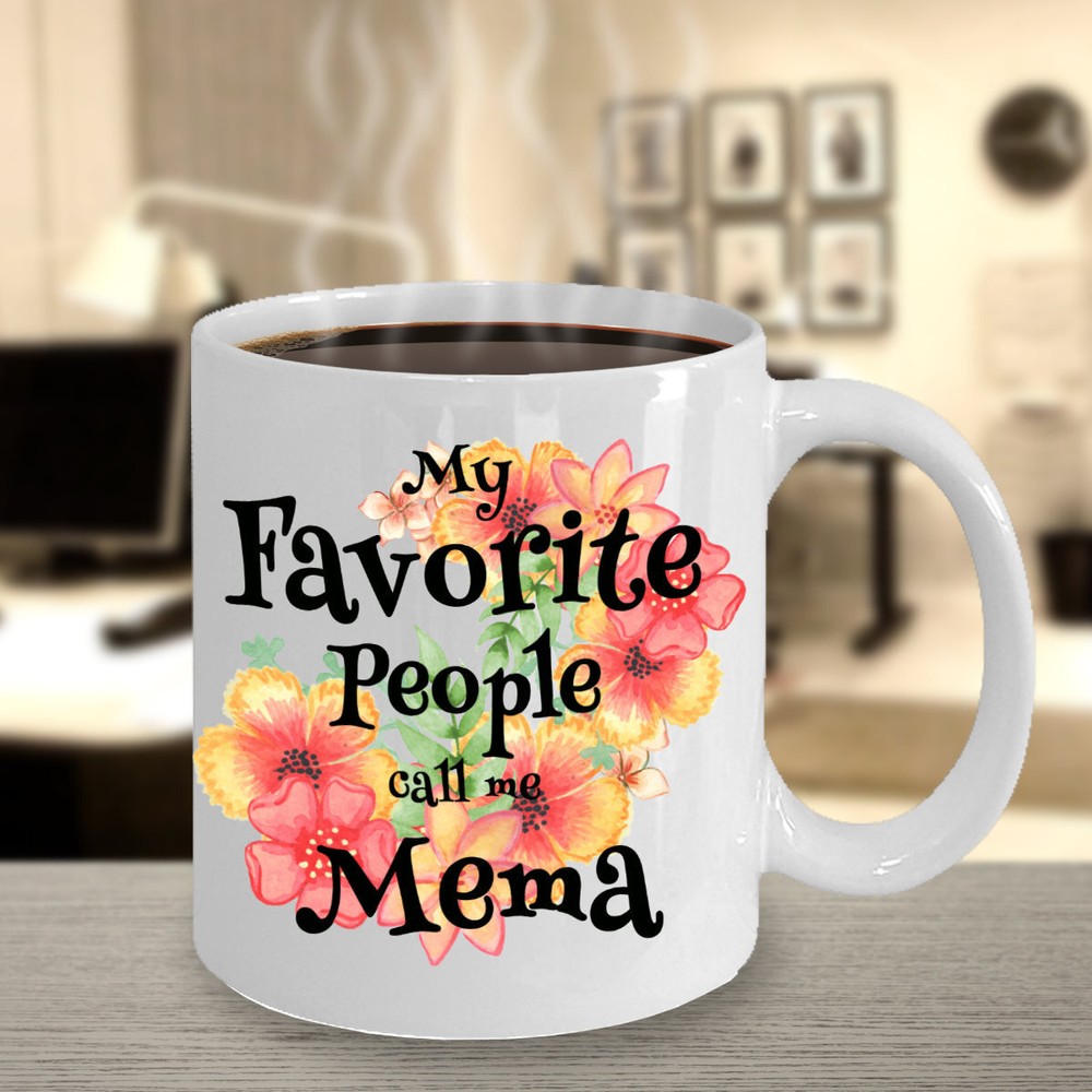 Personalized Mema Coffee Mug With Sayings Grandma Gift Coffee Mug Ceramic Mug