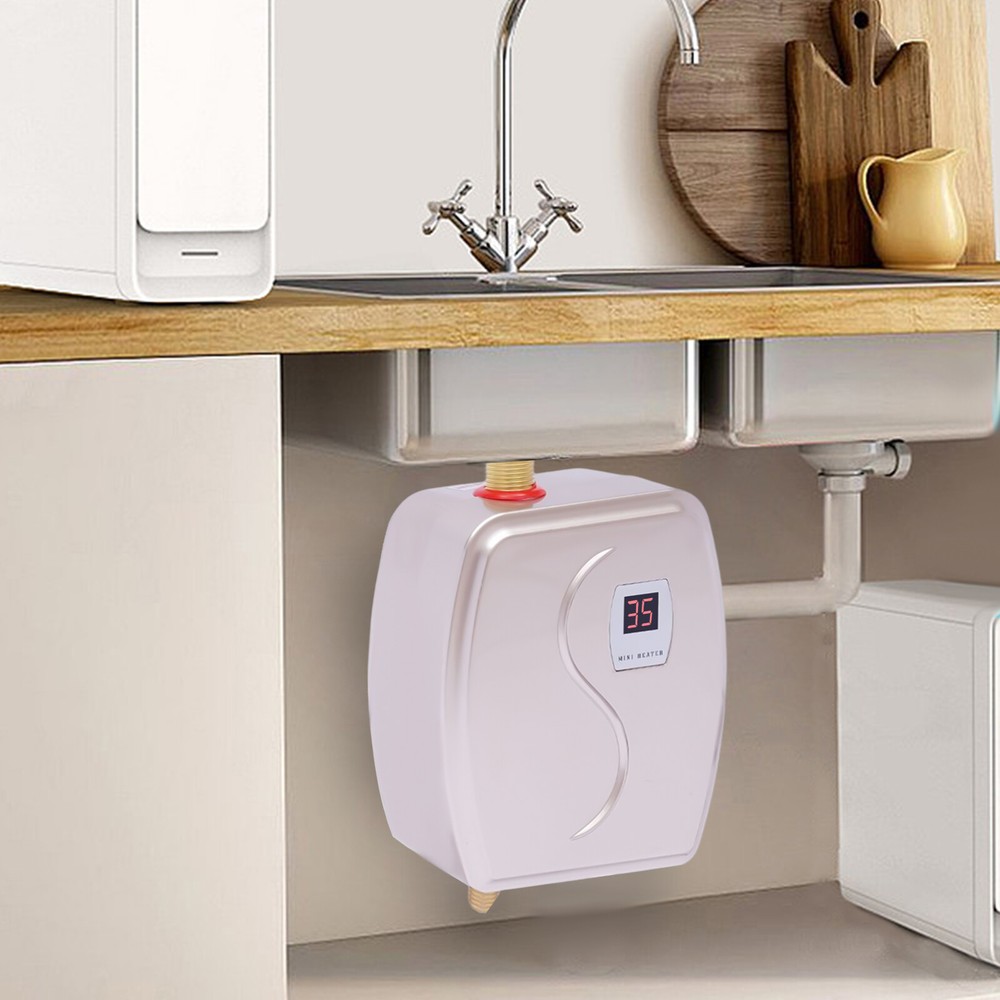 3000W Small Electric Tankless Instant Hot Water Heater For House Kitchen