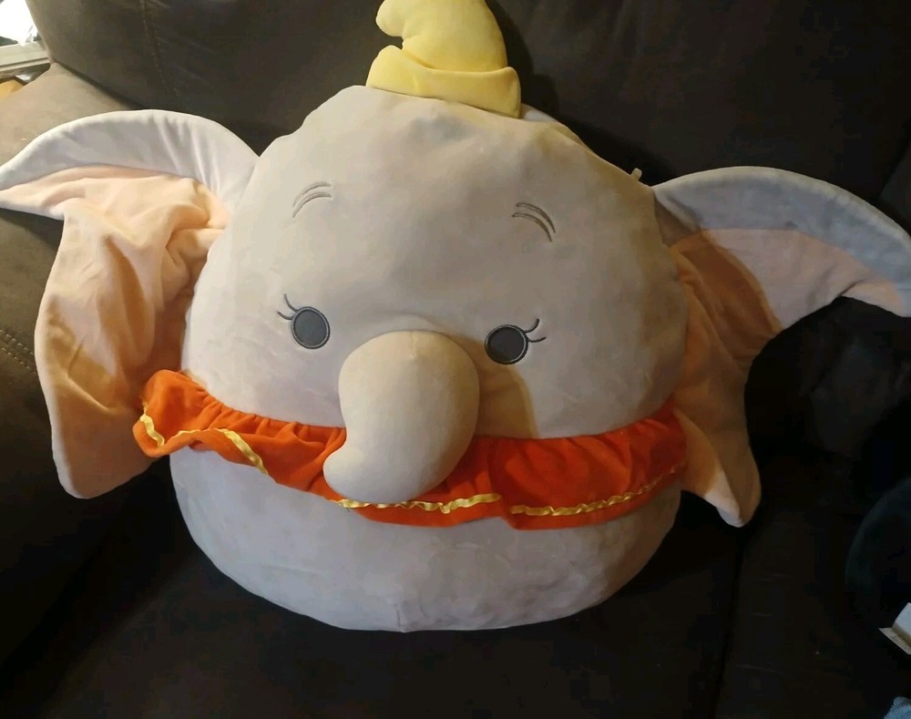ENORMOUS New DISNEY Squishmallow 18” Dumbo The Elephant Plush Stuffed Animal