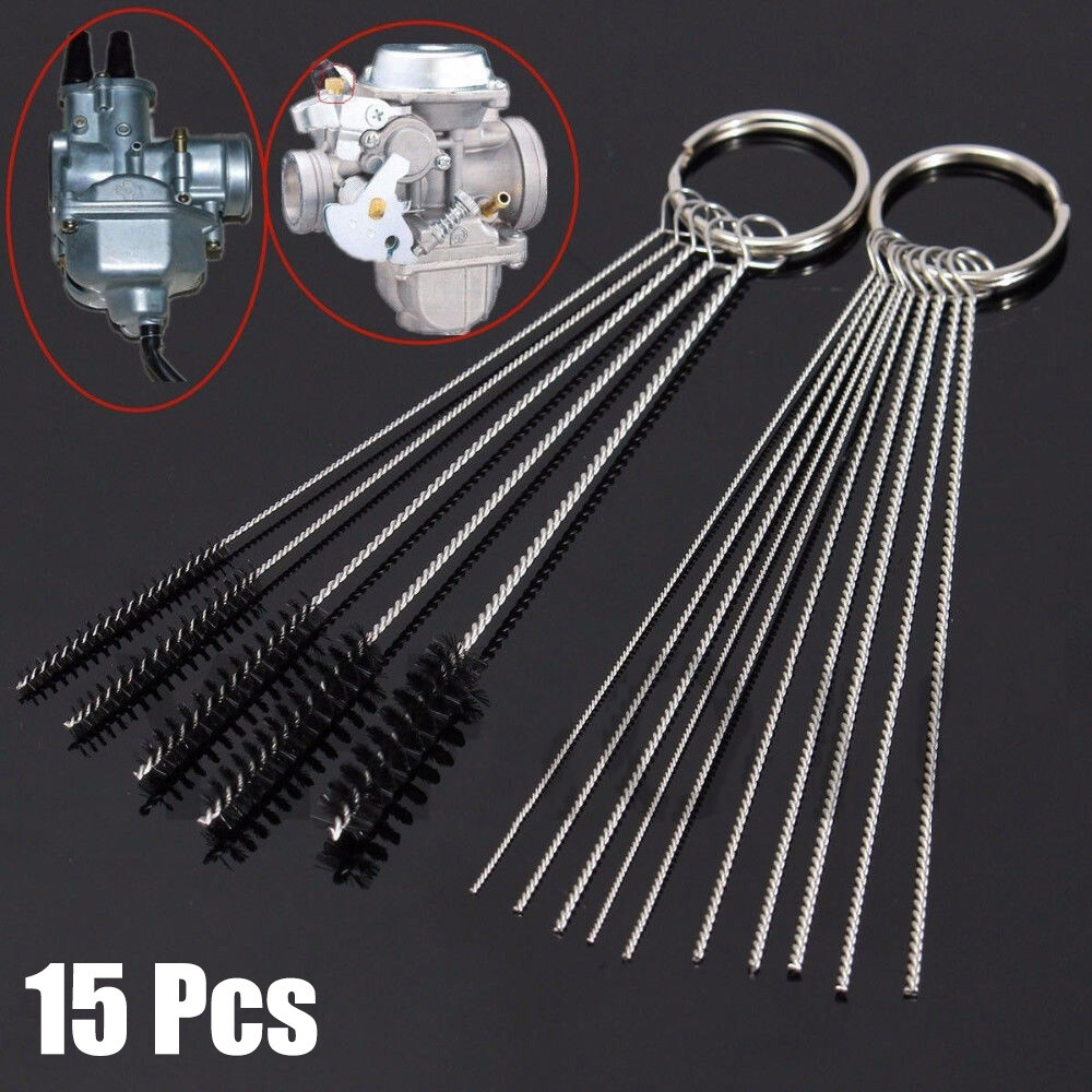 Stainless Steel Carburetor Cleaning Kit with 10 Needles and 5 Brushes