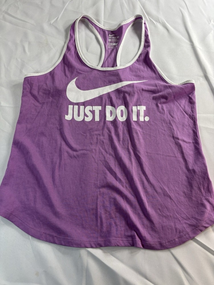 Nike Dri-FIT Racerback Tank Top Purple XL Breathable Lightweight Athletic
