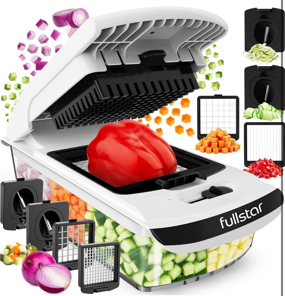 Fullstar The Original Pro Chopper - Vegetable Chopper and Spiralizer, Food Chopp