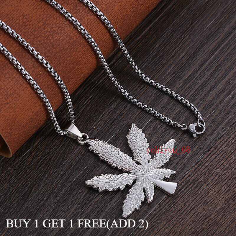 Necklace Maple Leaves Hip-hop Personality Simple Atmospheric Vintage Unisex New