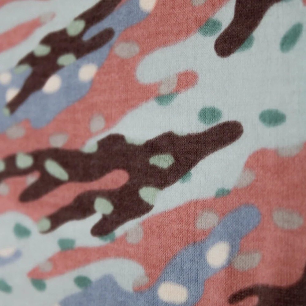 2-Way Stretch Poly Spandex Hacci Camo Print Fabric