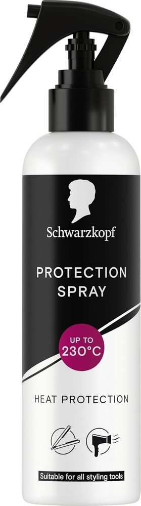 Schwarzkopf 250ml Heat Protect Spray – For All Hair Types, Natural Shine