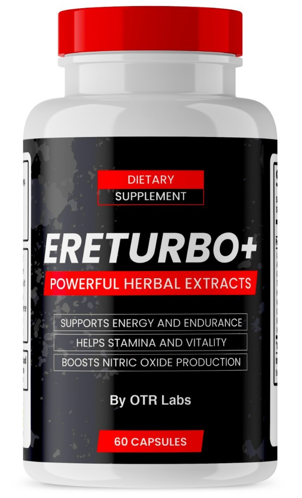 (1 Pack) Ereturbo Male Pills Advanced Formula, Ere Turbo Supplement 60 Capsules