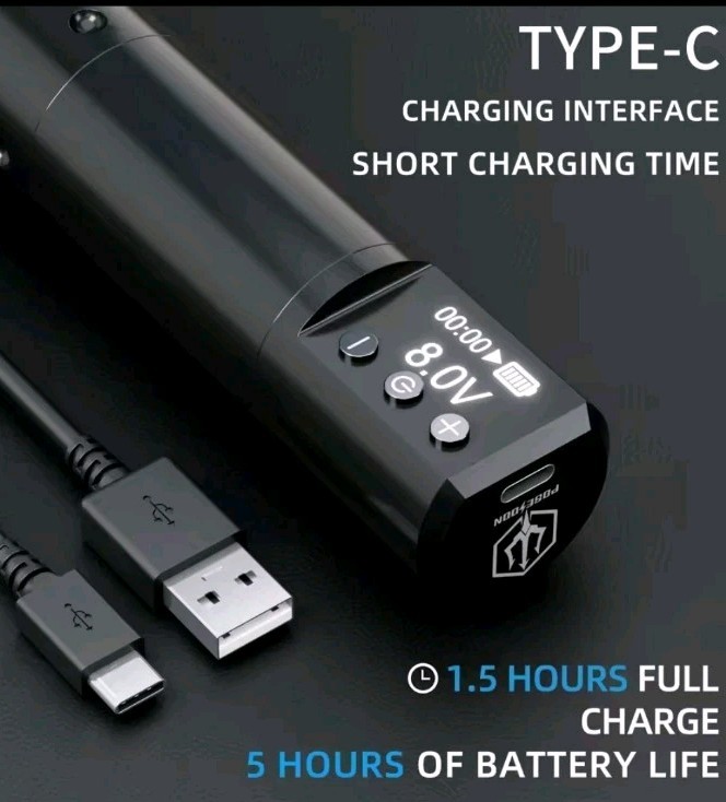 Poseidon Tatto Wireless Pen Kit for Smooth Precision Inking