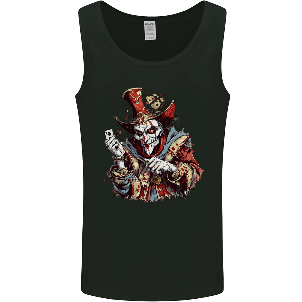 Evil Joker Clown Demon Jester Mens Vest Tank Top