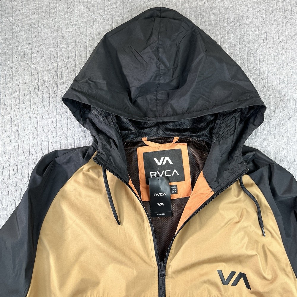 RVCA Windbreaker Hoodie Ryder Jacket Size (M) New With Tags Lightweight Outdoor