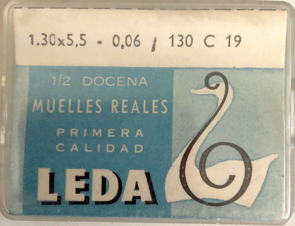 1X Mainspring 4650 1.30x0.06mm Ø5.5 130/130C19 Clock Repair Replacement