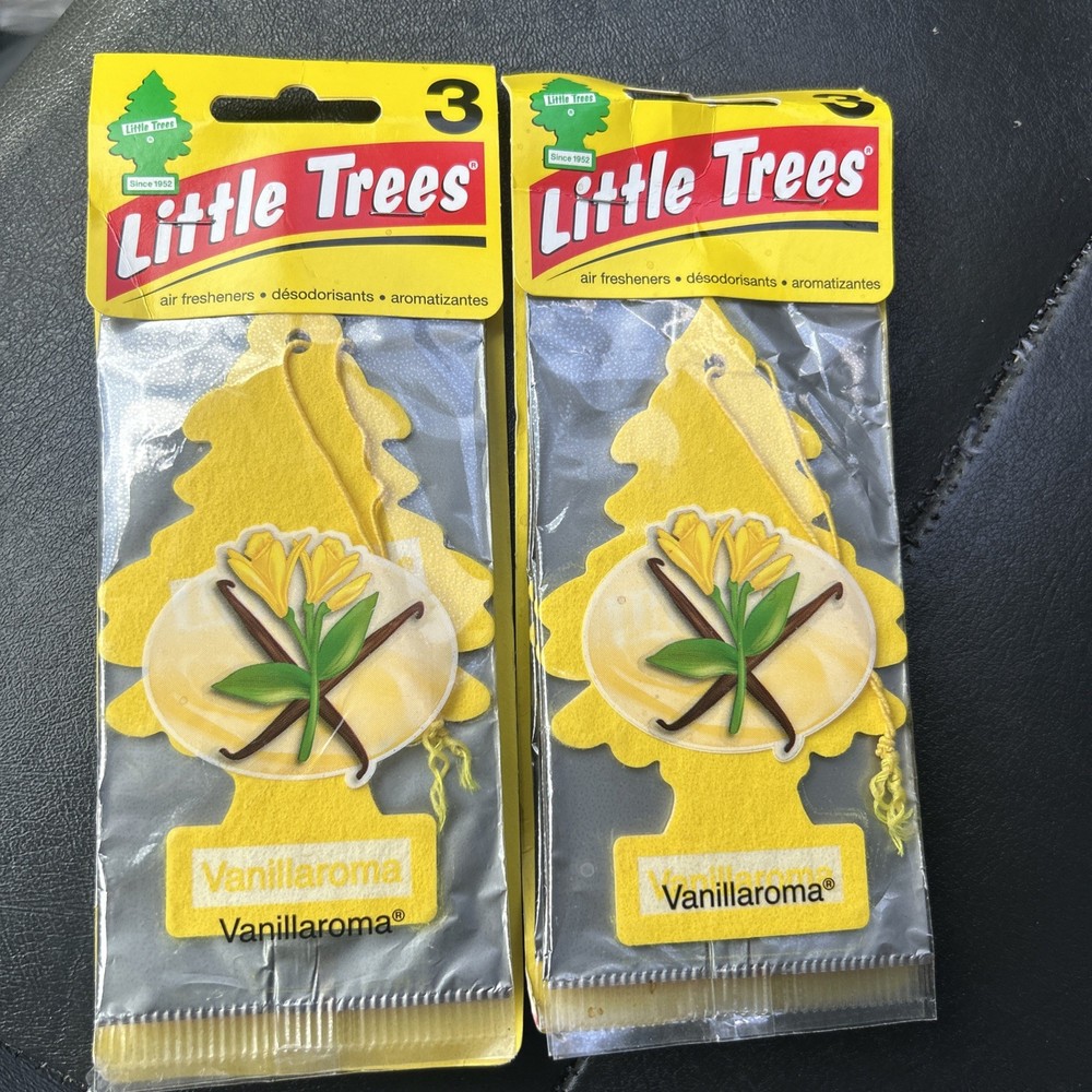 6-Pack Little Trees Vanilla Hanging Car Air Freshener for Auto Home Office