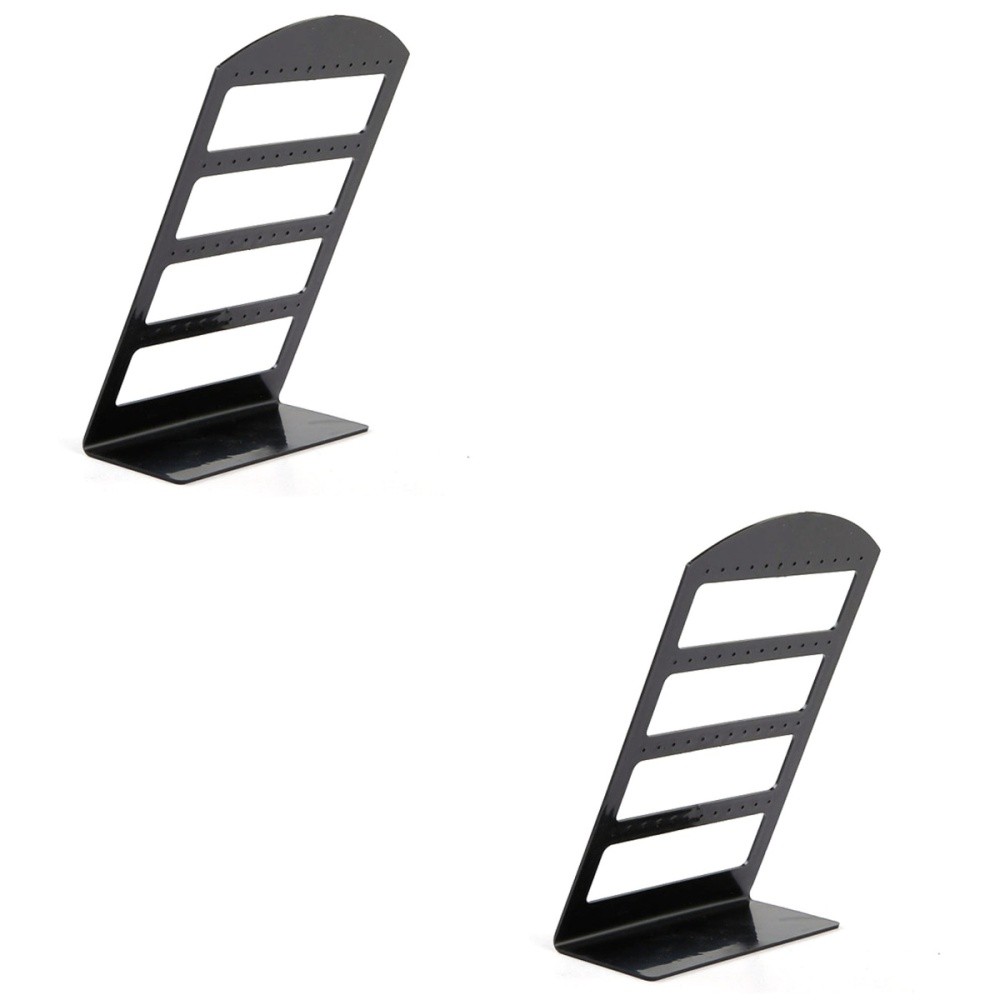 2-Piece Plastic Earring Organizer Stand for Jewelry Display