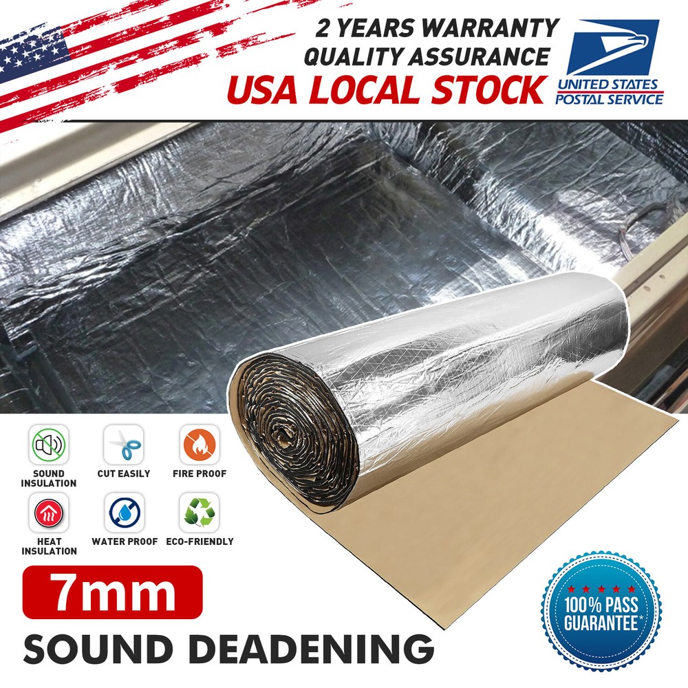 276mil car Hood Heat Shield Sound Deadener Mat Firewall Noise Thermal Insulation