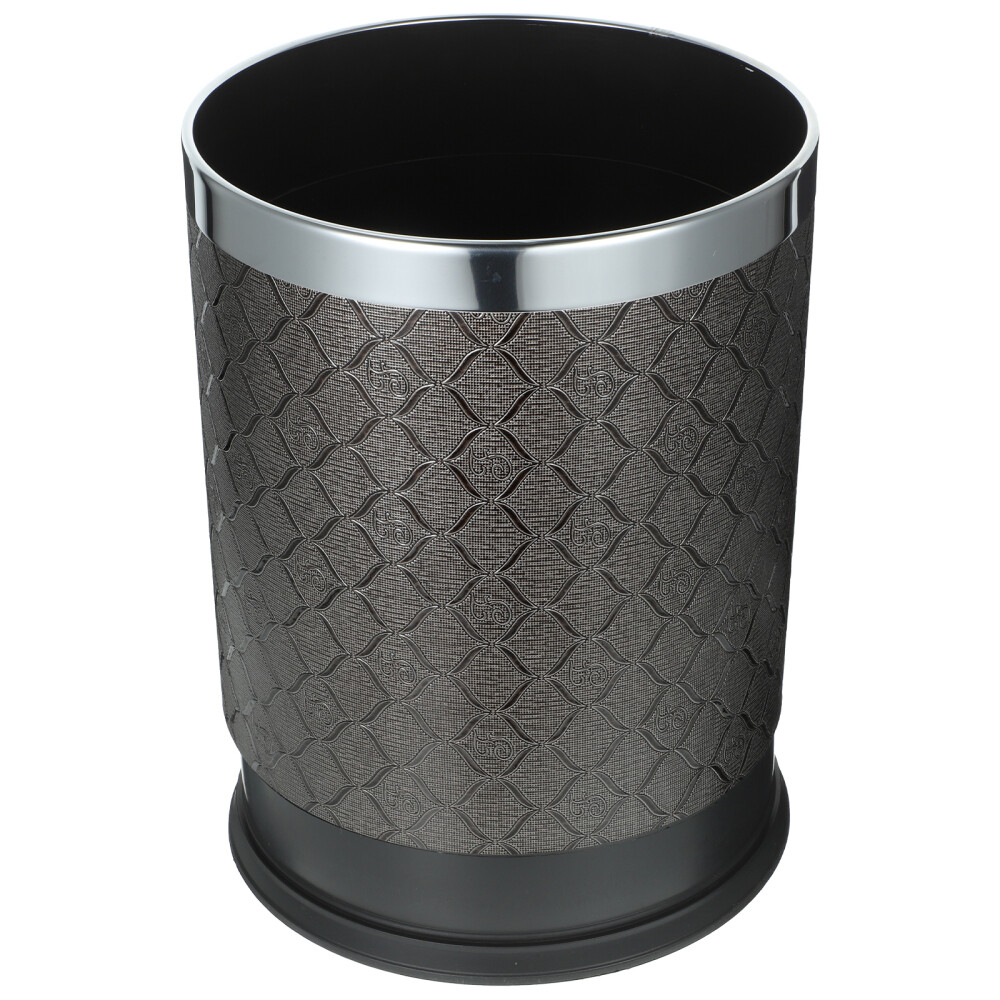 Wicker Household Round Double-layer Trash Can General Waste Bin Office