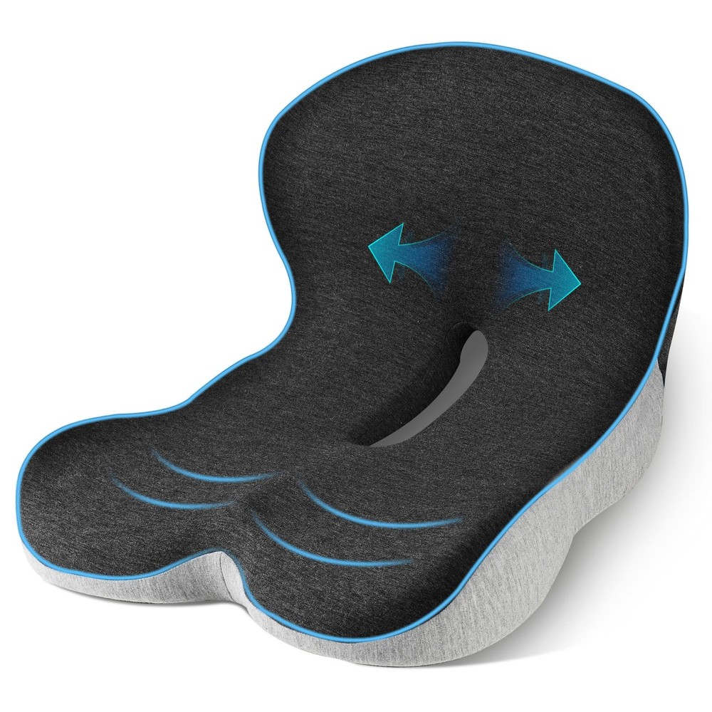 Ergonomic Trucker Seat Cushion with Lumbar Support for Long Haul Comfort