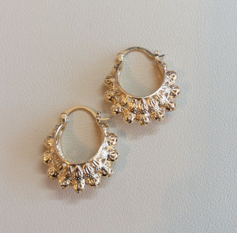 14K Gold-Filled Asymmetric Design Hoop Earring