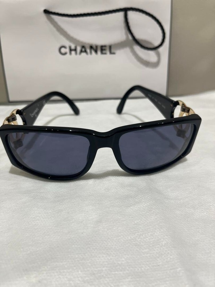 CHANEL Coco Mark Black Plastic Frame Sunglasses Model 01452 94305 #13
