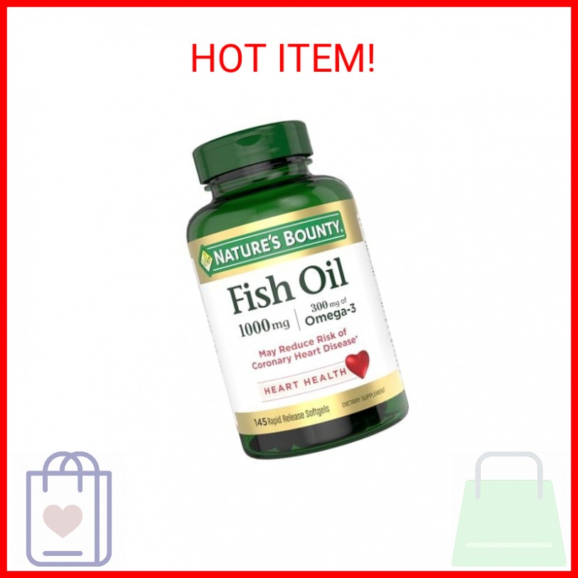 Nature's Bounty Fish Oil with 300mg Omega-3 145 Softgels