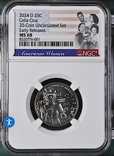 2024-D Celia Cruz American Women Qtr NGC MS 68 Early Releases * Best! *