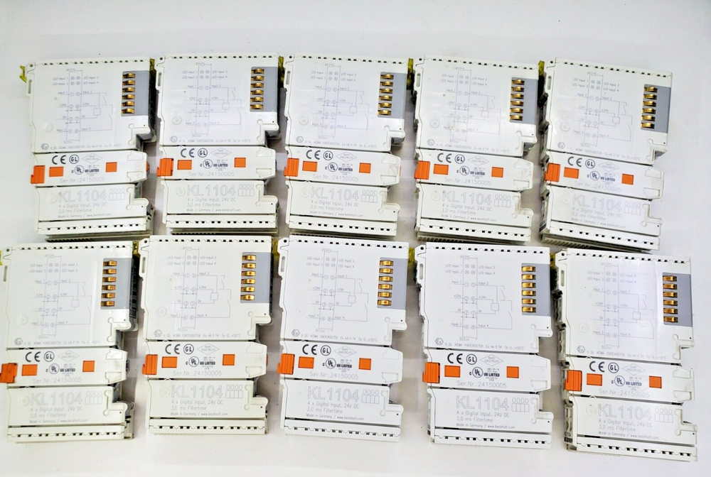 10 PCS BECKHOFF KL1104 | Bus Terminal, 4-channel digital input, 24 V DC, GERMANY