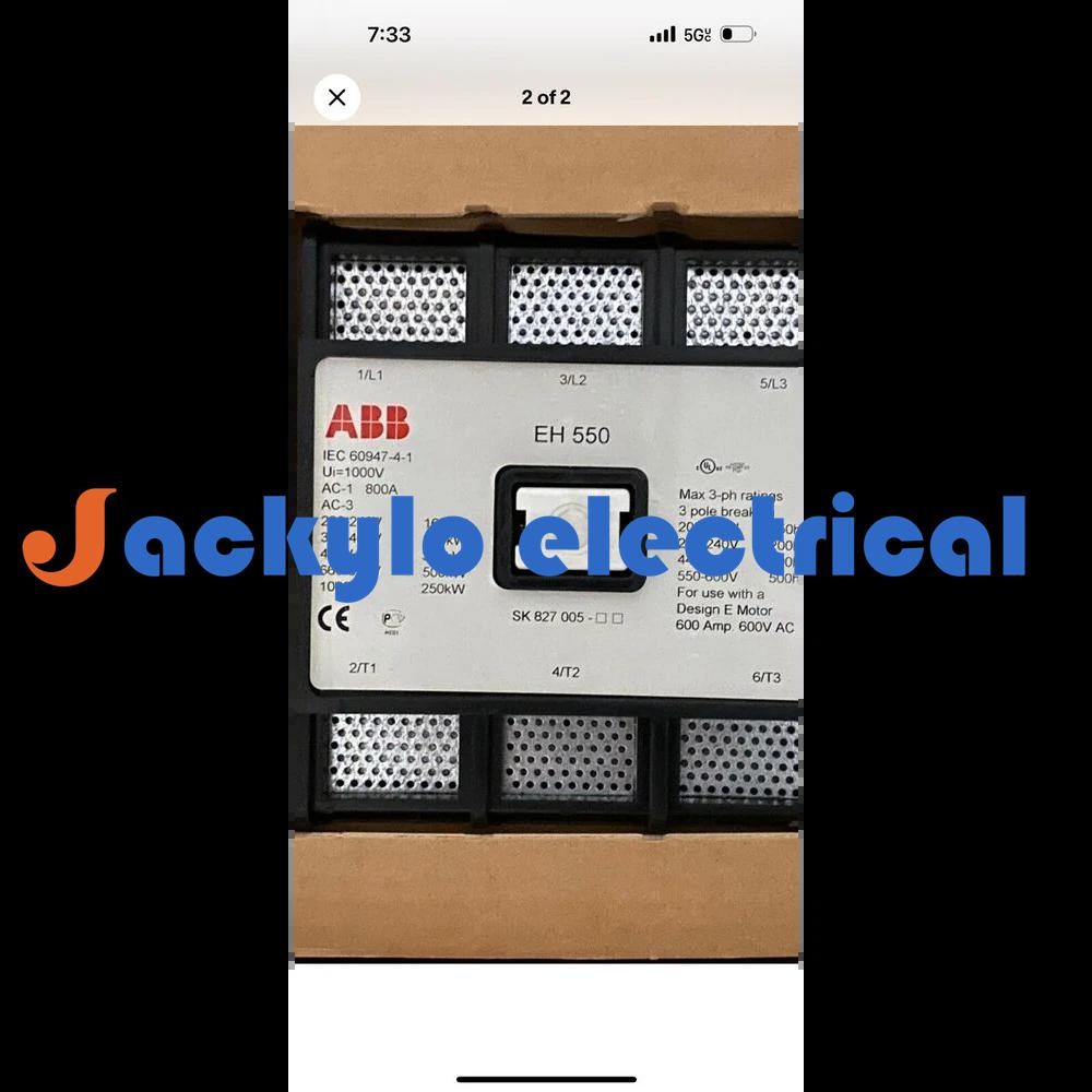 EH-550 ABB 20 VAC Coil Contactor Brand New in Box!Spot Goods Zy