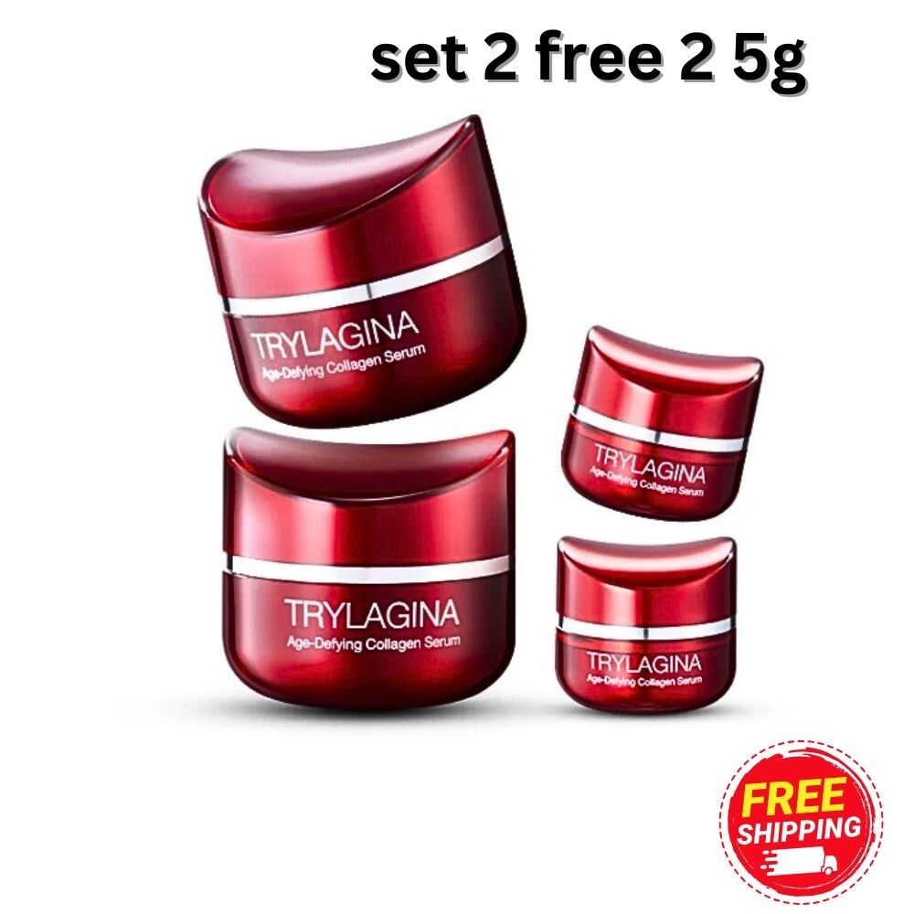 Trylagina 12X Collagen Serum Trylagina Serum 30g 2 jars + Serum 2x5g