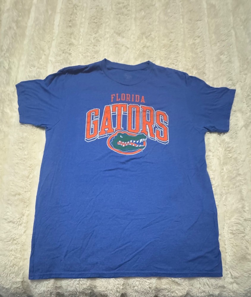 Florida GatorsT-Shirt Mens XL Blue Orange Printed Logo Rivalry Threads 91 NFL