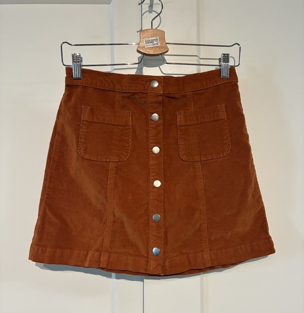Urban Outfitters 🧡 S-P Rust Corduroy Mini Skirt