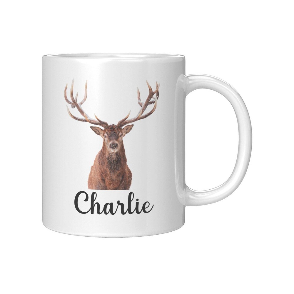 Elk 11oz Mug With Name Personalized Elk Coffee Mug