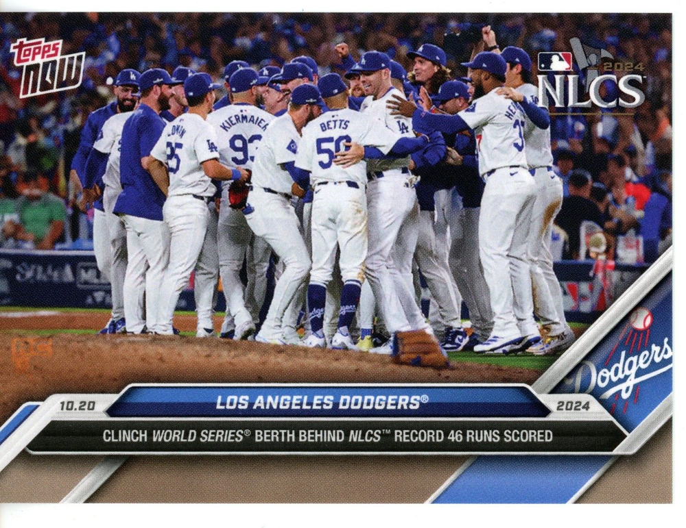 2024 Topps Now NLCS Champions #861 Los Angeles Dodgers