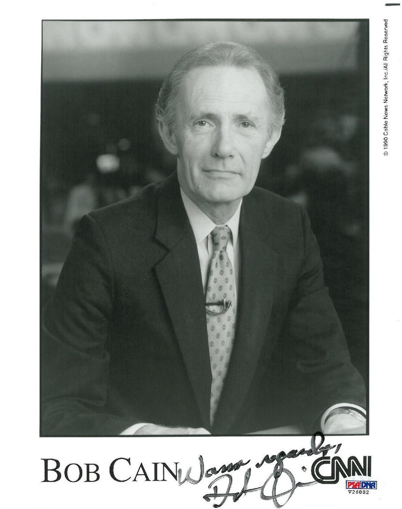 Bob Cain Signed CNN Authentic Autographed 8x10 Photo (PSA/DNA) #V26882
