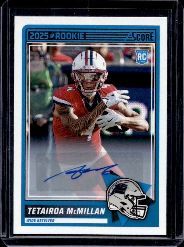 2025 Panini Score Tetairoa McMillan Rookies Signatures RC Auto #17 Panthers