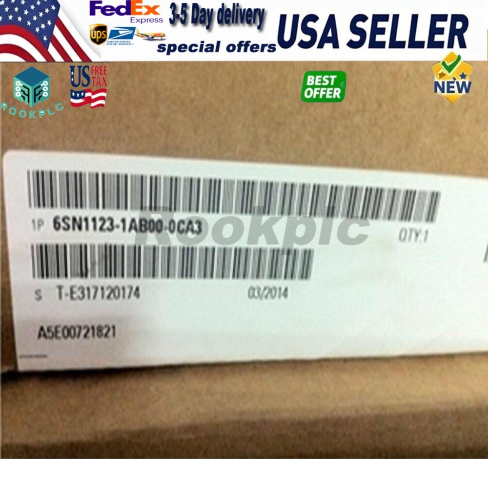 New Siemens 6SN1 123-1AB00-0CA2 6SN1123-1AB00-0CA2  SIMODRIVE 611 POWER MODULE
