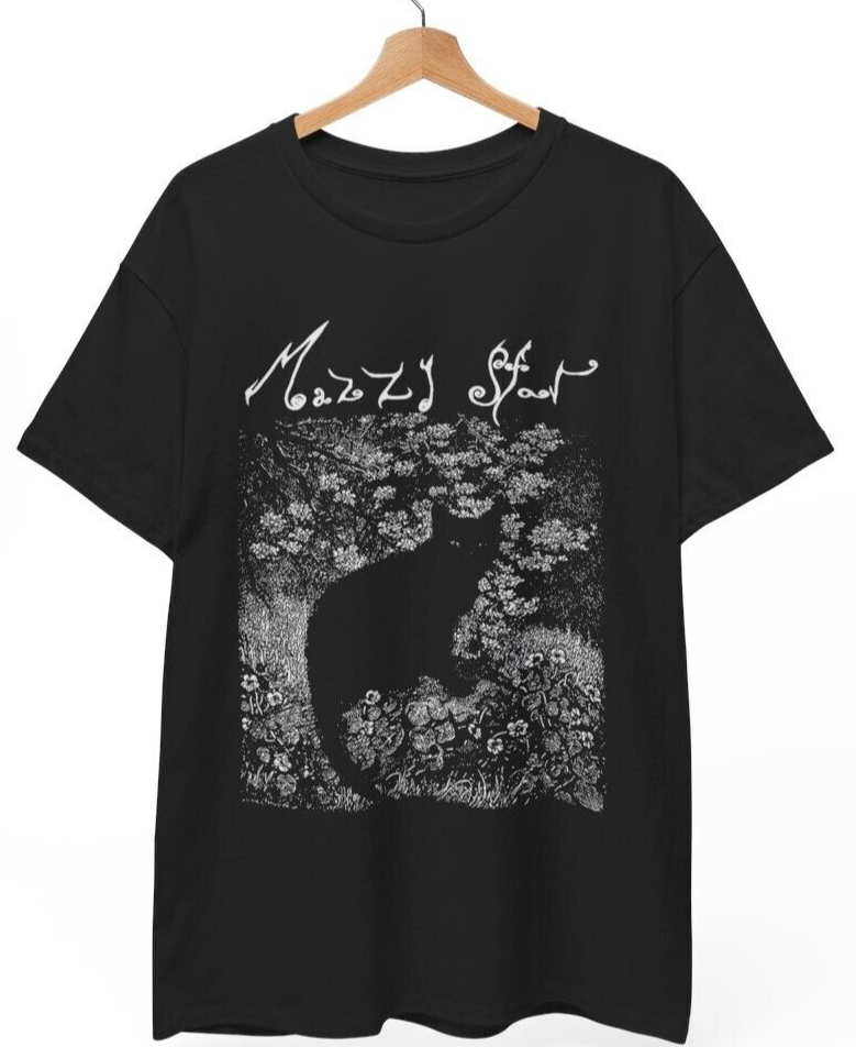 Mazzy Star Cat  T-Shirt, 90s Alternative Rock, Hope Sandoval, Music, Unisex Tee