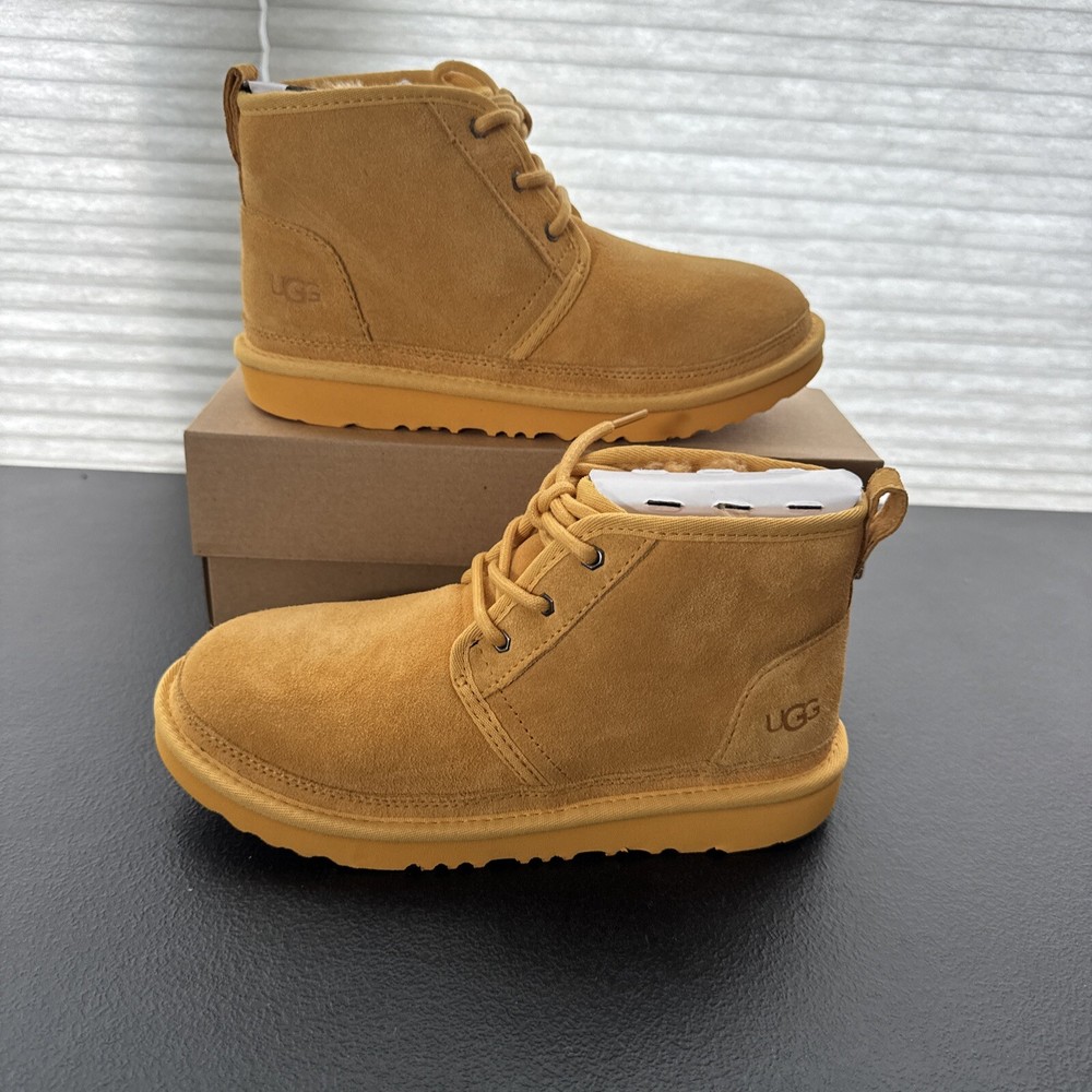 UGG Neumel II Little Kids Shearling Style Chukka Boot in Amber SIZE 5 NEW