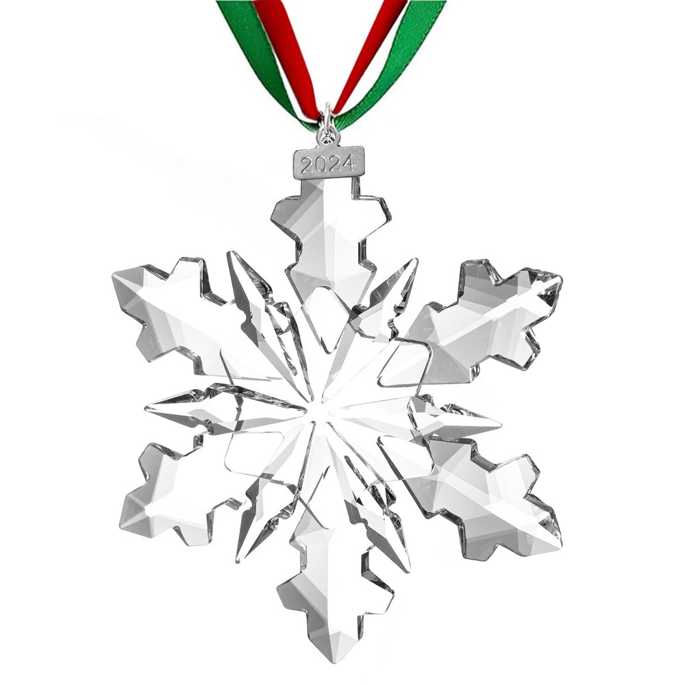 2024 Annual Edition Christmas Crystal Snowflake Ornaments Set