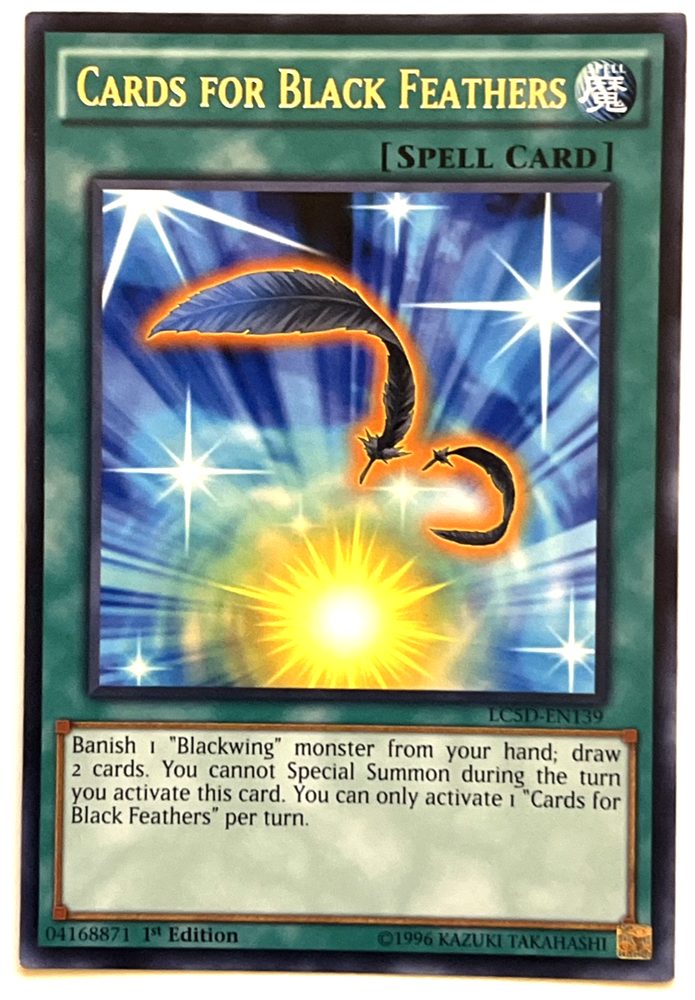 Black Feathers LC5D-EN139 Legendary Collection 5Ds 1st Ed Card