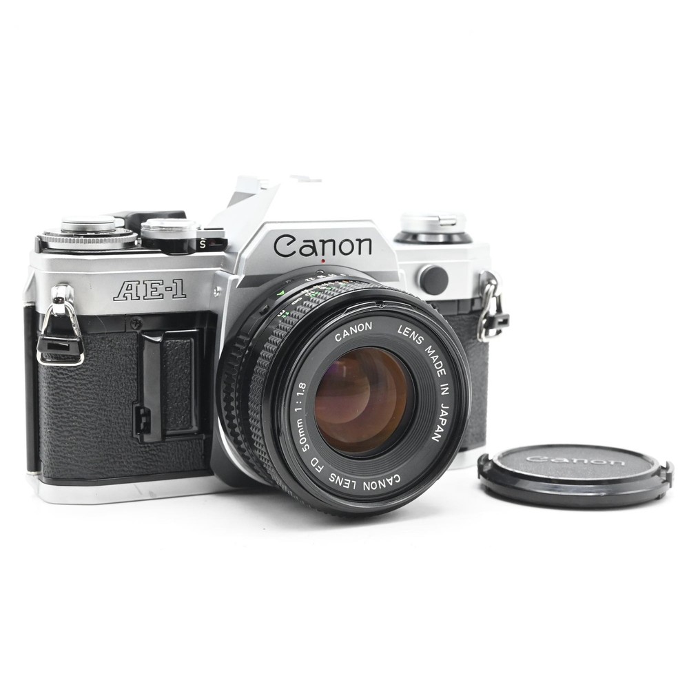 Canon AE-1 SLR Film Camera Kit w/ FD 50mm f1.8 Lens #908