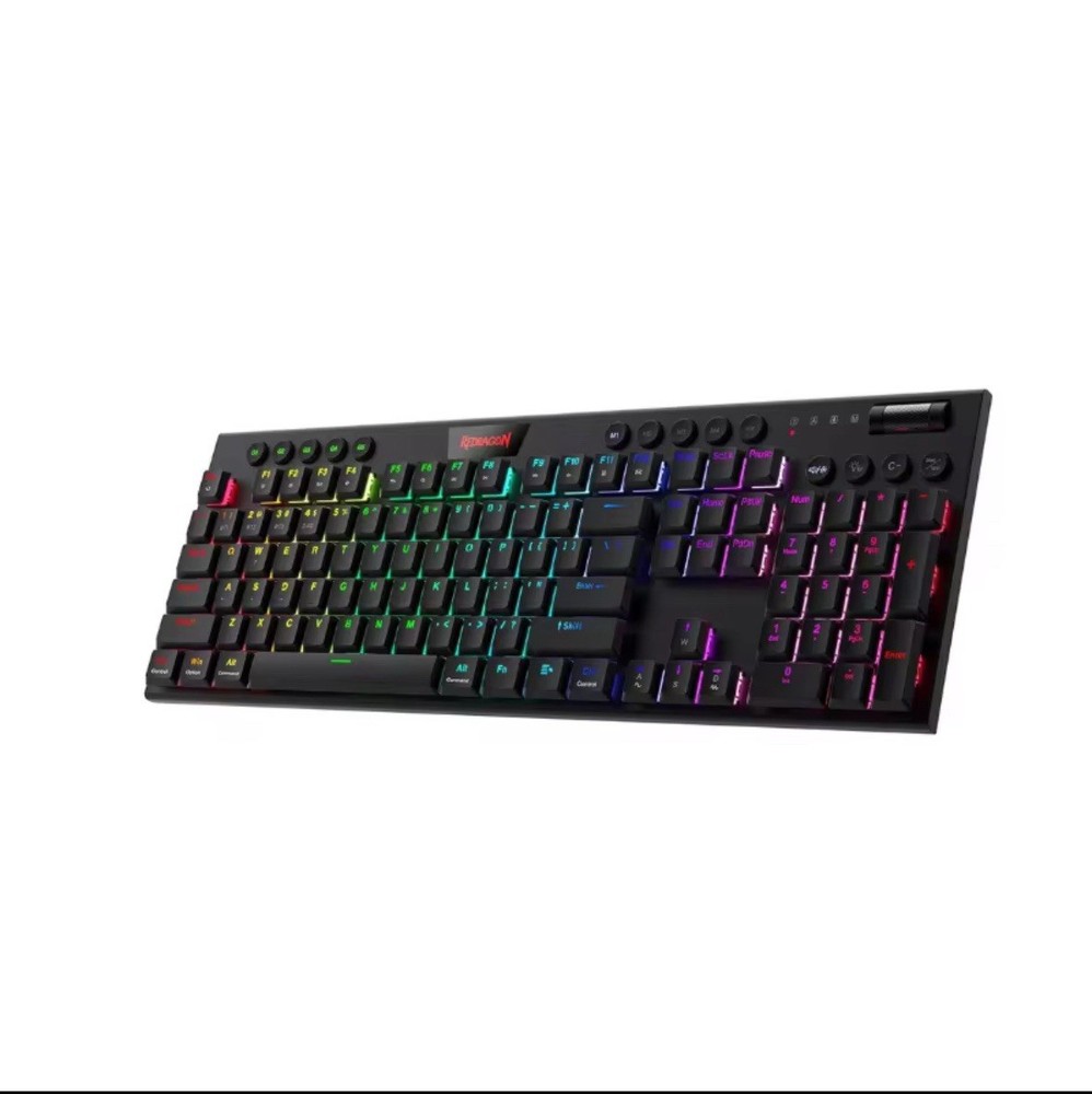 Redragon K618 Horus Wireless RGB Mechanical Keyboard, Red Switches