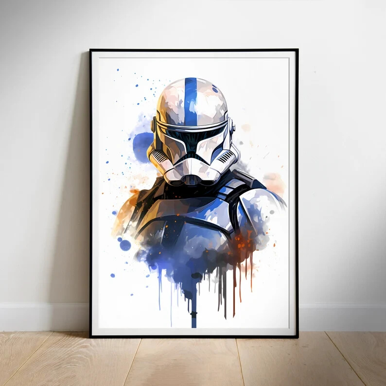 Star Wars poster, Fan Art Movie print, Printable Wall Art Deco