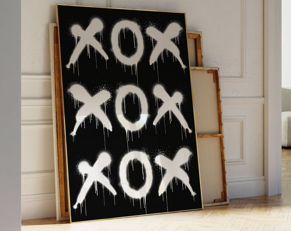 Xoxo Wall Art Xoxo Poster Xo Wall Art Graffiti Wall Decor Xoxo Prints Trendy