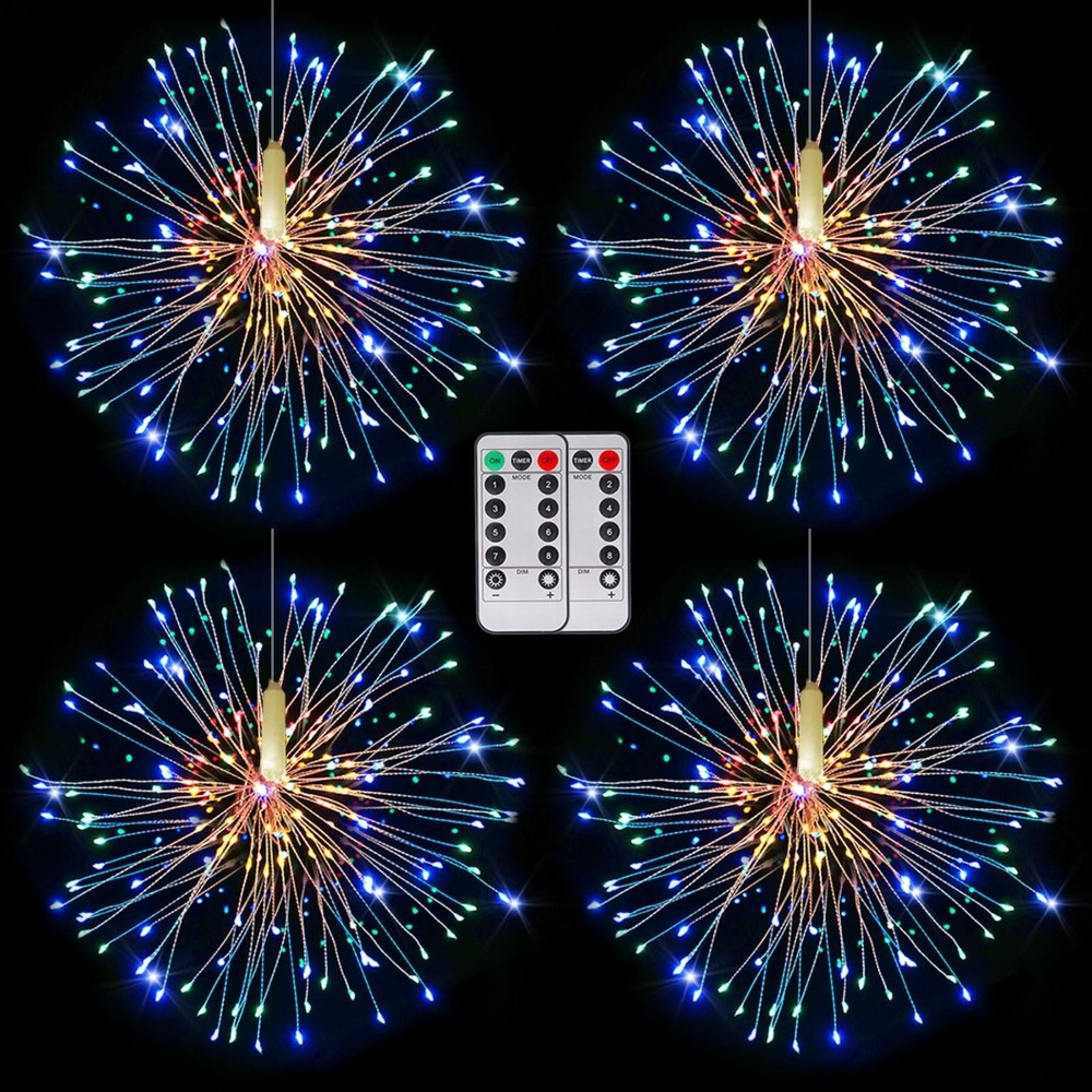 Fairy Firework LED String Lights 8 Modes Dimmable Waterproof DIY Decor
