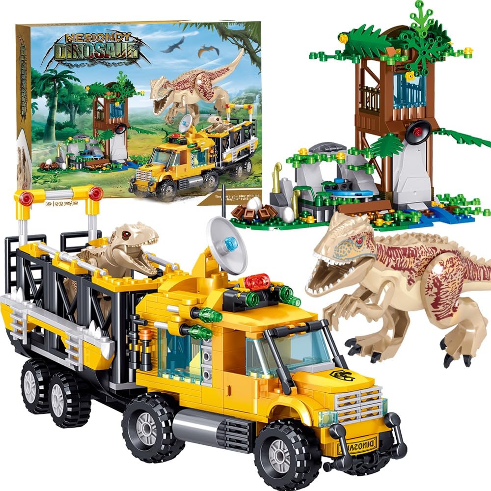 Dinosaurs Building Blocks Set, Dinosaur Toys for Age 8-14 Years,Dinosaur Park...