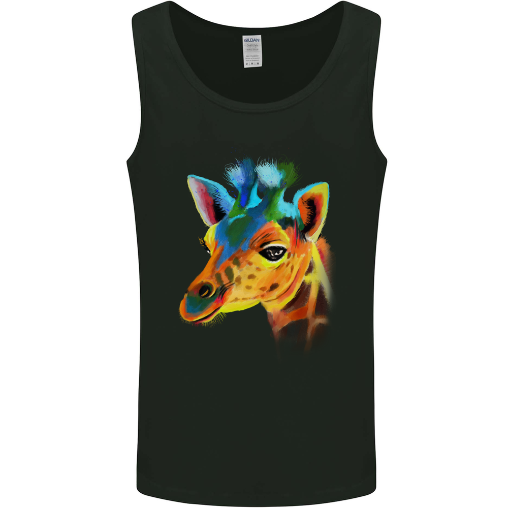 A Giraffe Watercolour Mens Vest Tank Top