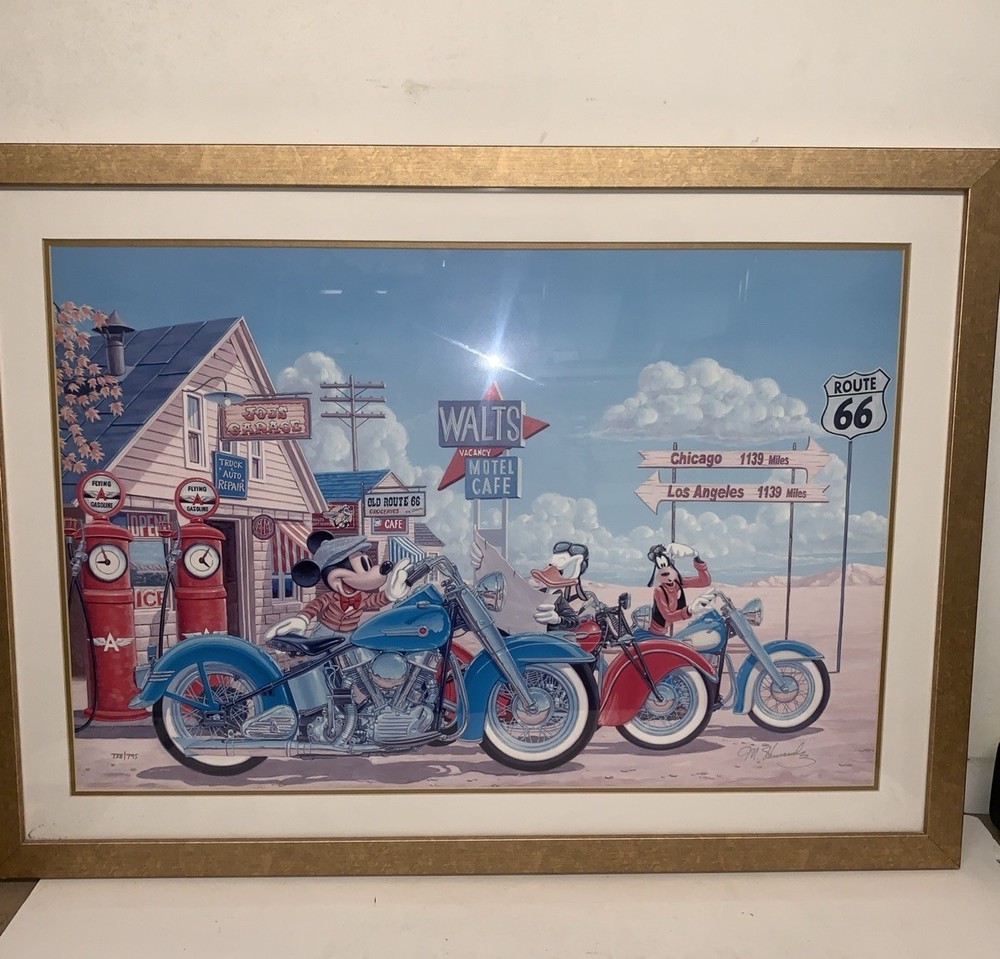 Disney Fine Art Manny Hernandez Halfway Home Framed with Certificate