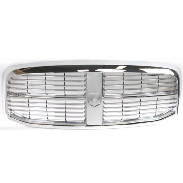 For 06-09 Ram Pickup Truck Front Grille Assembly Chrome Horizontal Billet Insert