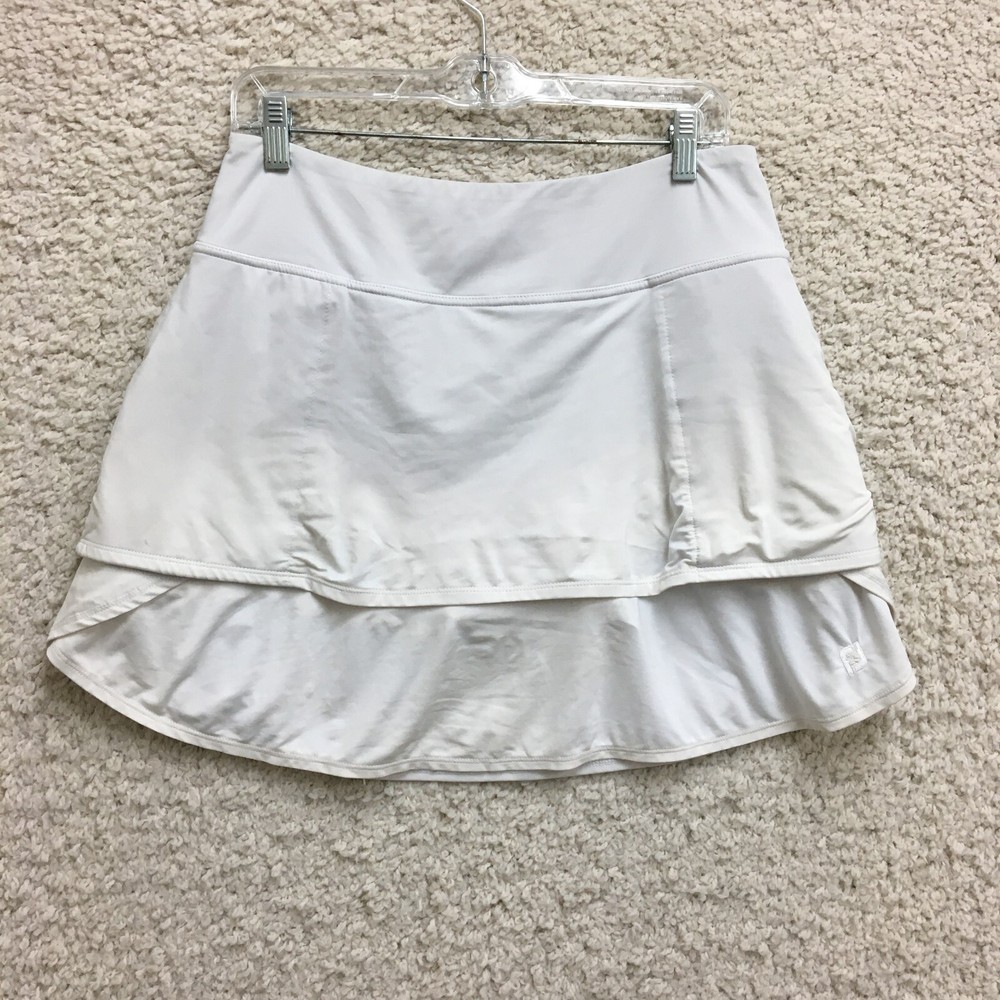 FJ FootJoy Skirt Medium Adult White Mini Skort Performance Golf Tennis Womens M