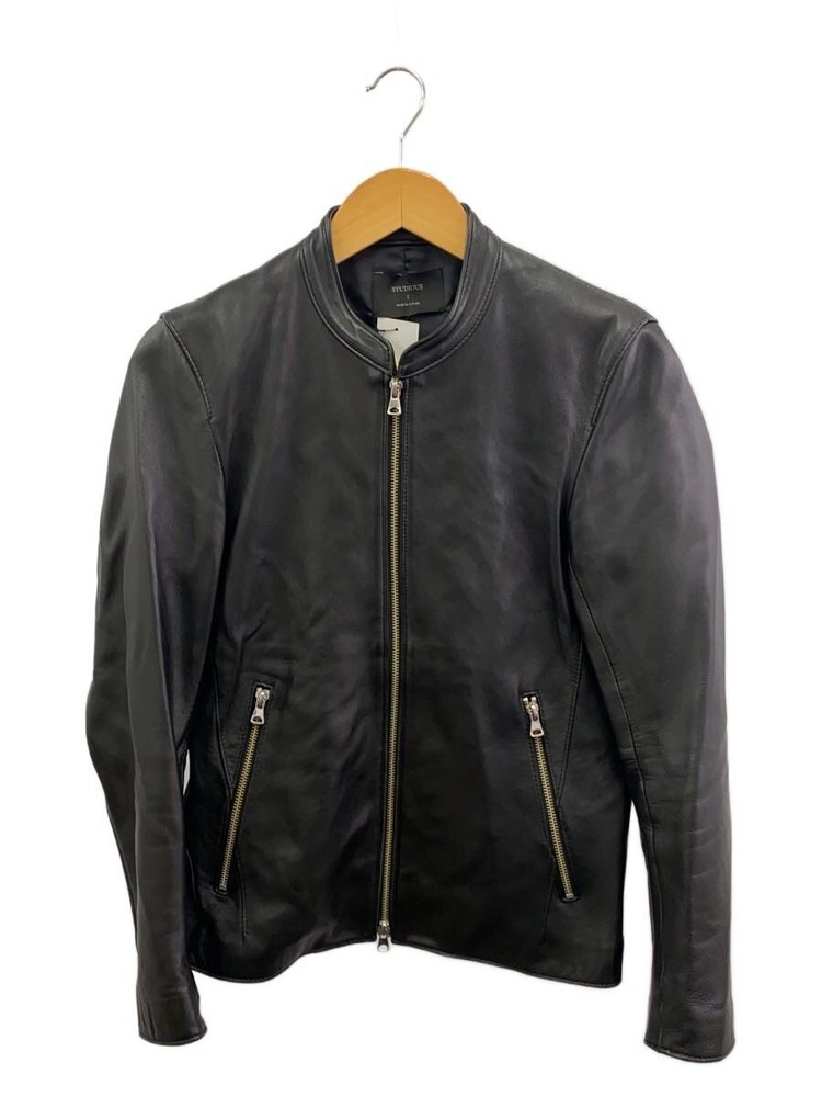 Studious Leather Jacket Blouson/1/Sheep Leather/Blk/107352001 8922